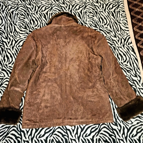 Vintage ST JOHNS BAY Suede Jacket Leather Women Medium - Picture 8 of 13